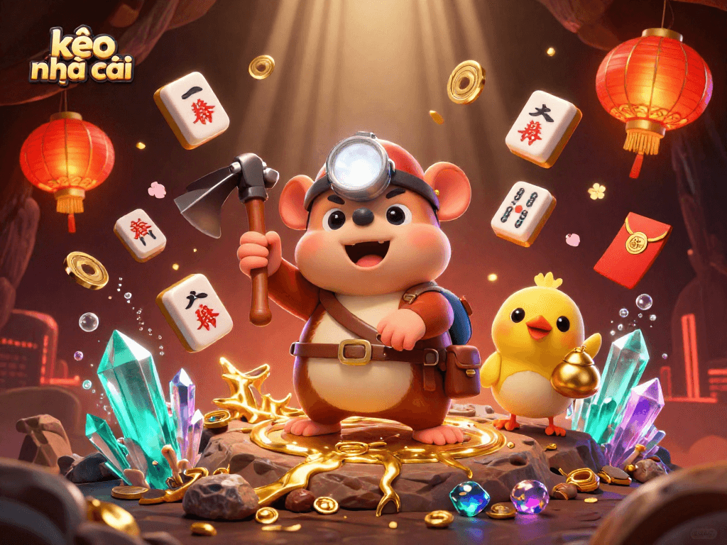 Bet on strategies with kèo nhà cái gaming scene featuring lucky treasures and vibrant visuals.