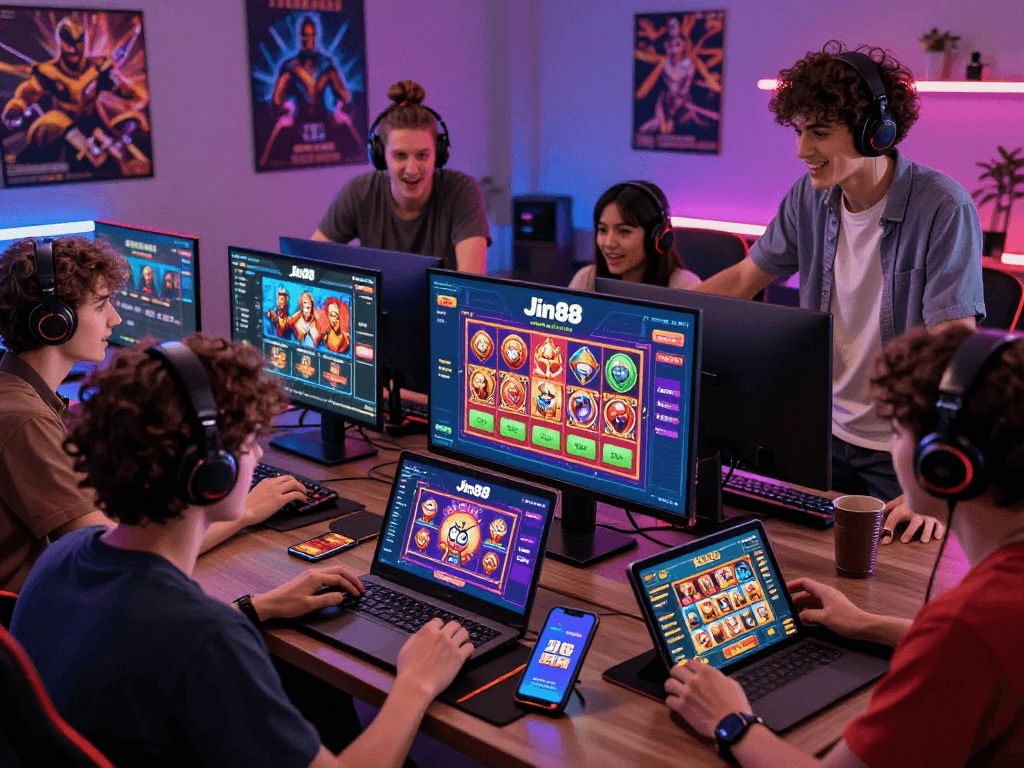 Tải xuống ứng dụng Jin88 với trải nghiệm chơi game đa dạng và sôi động cùng bạn bè trong không gian vui vẻ.