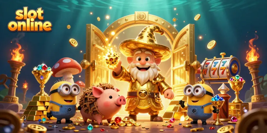 Experience excitement with slot online featuring magical elements and treasures in a captivating 3D scene.