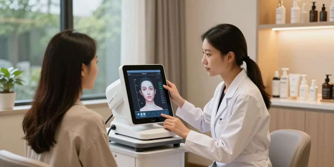 ClinicEvo better than QOVES assessment in a modern beauty consultation space.