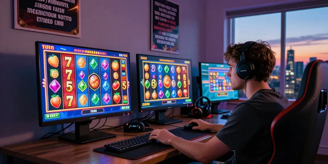 Engaged player experiencing slot7000 online gaming with colorful graphics.