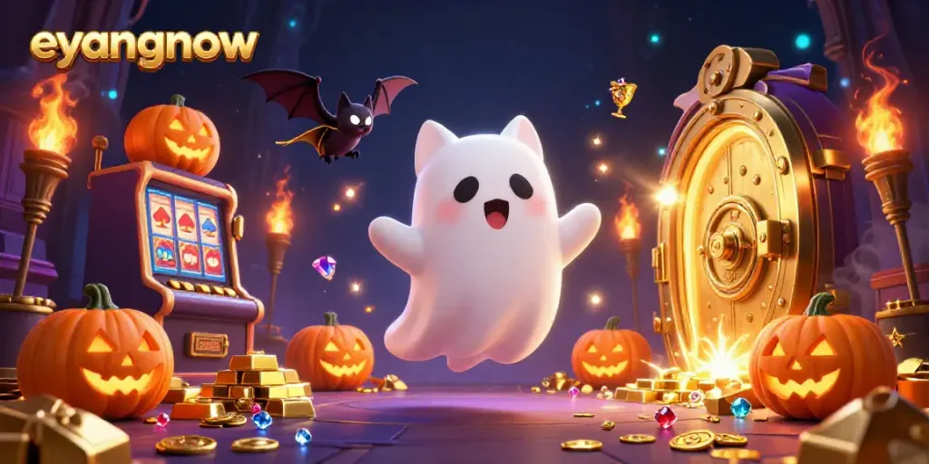Experience thrilling moments with Eyangnow in this ghostly casino adventure.