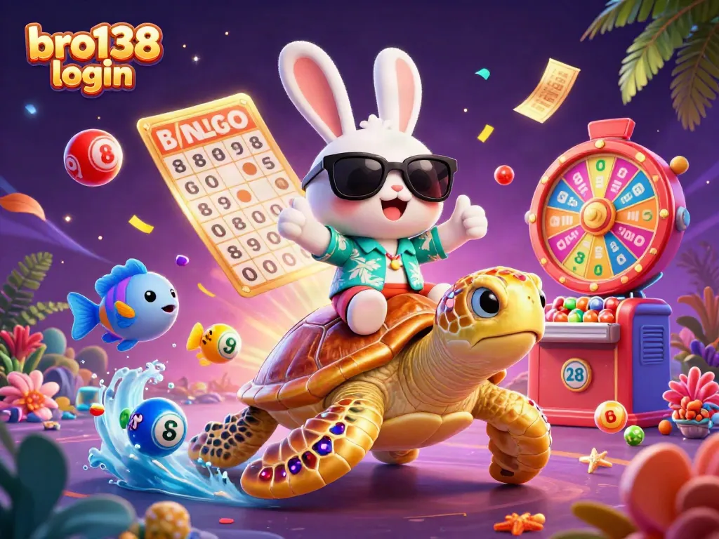 Join the fun of bro138 login and explore dynamic prizes with a lucky rabbit and golden turtle!