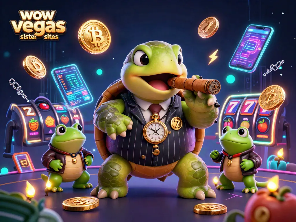Experience thrills at wow vegas sister sites with an engaging 3D casino scenario featuring unique characters.