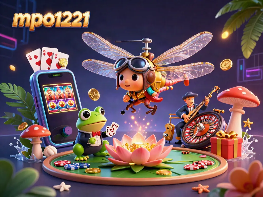 Experience thrilling gameplay with mpo1221 featuring a vibrant casino scene with dynamic characters and game elements.