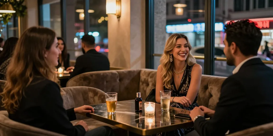 Diyarbakır escort, şık bir lounge ortamında müşteriyle etkileşimde bulunuyor