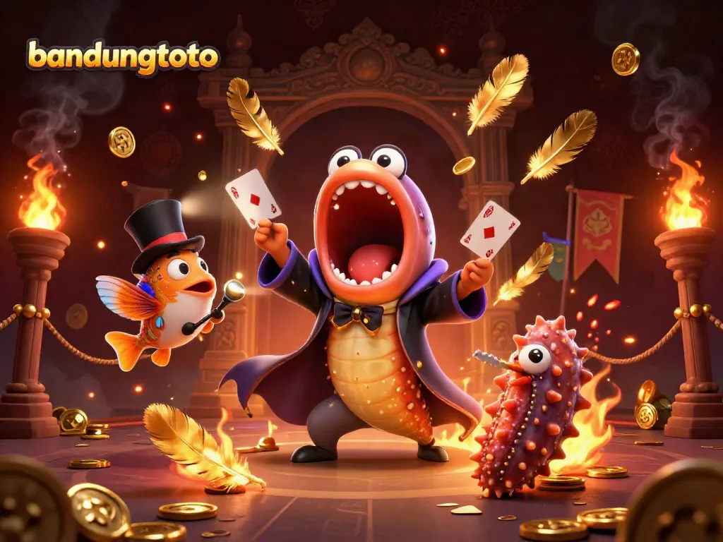 Experience the thrilling action of bandungtoto with a magical underwater scene featuring vibrant characters and casino elements.