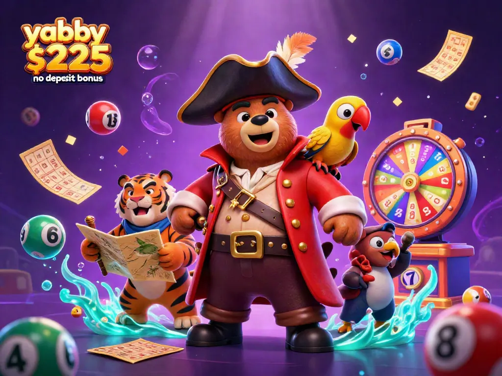 Experience the excitement of top promotions, including the yabby casino $225 no deposit bonus, with vibrant gaming elements and lively characters.