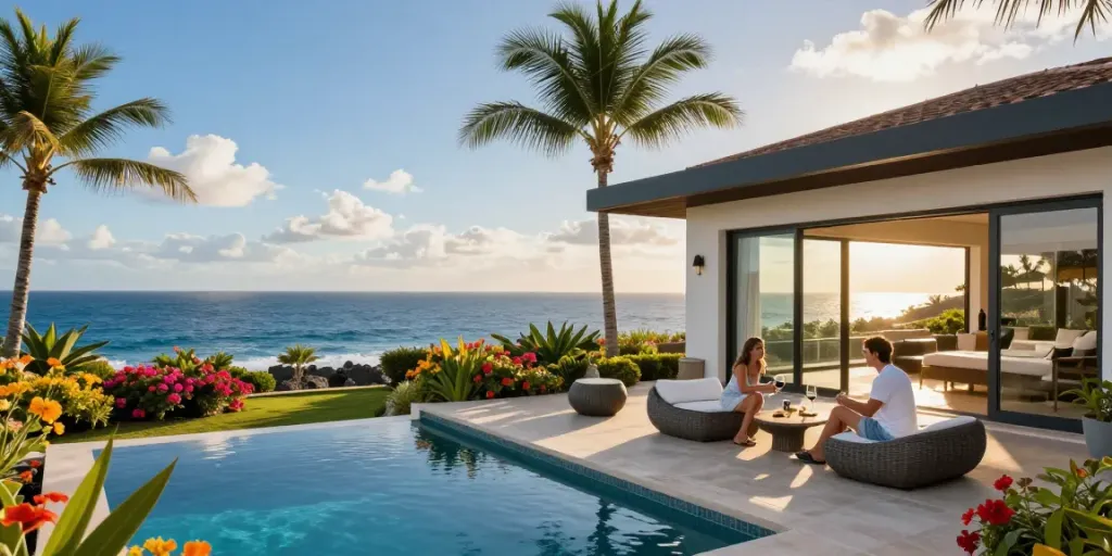 Luxury villa in the Canary Islands, showcasing Cancasa properties for a relaxing lifestyle
