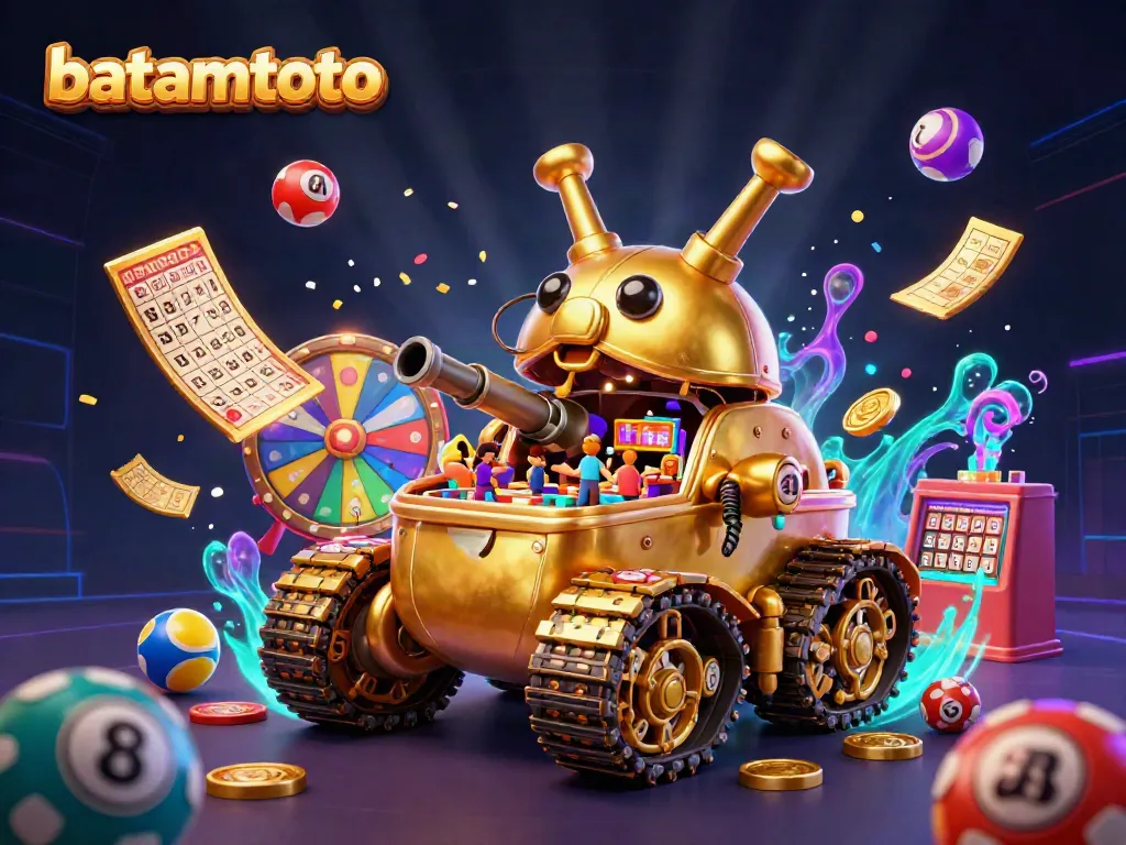 Experience batamtoto's vibrant gaming atmosphere with a rich, dynamic 3D casino scene full of action.