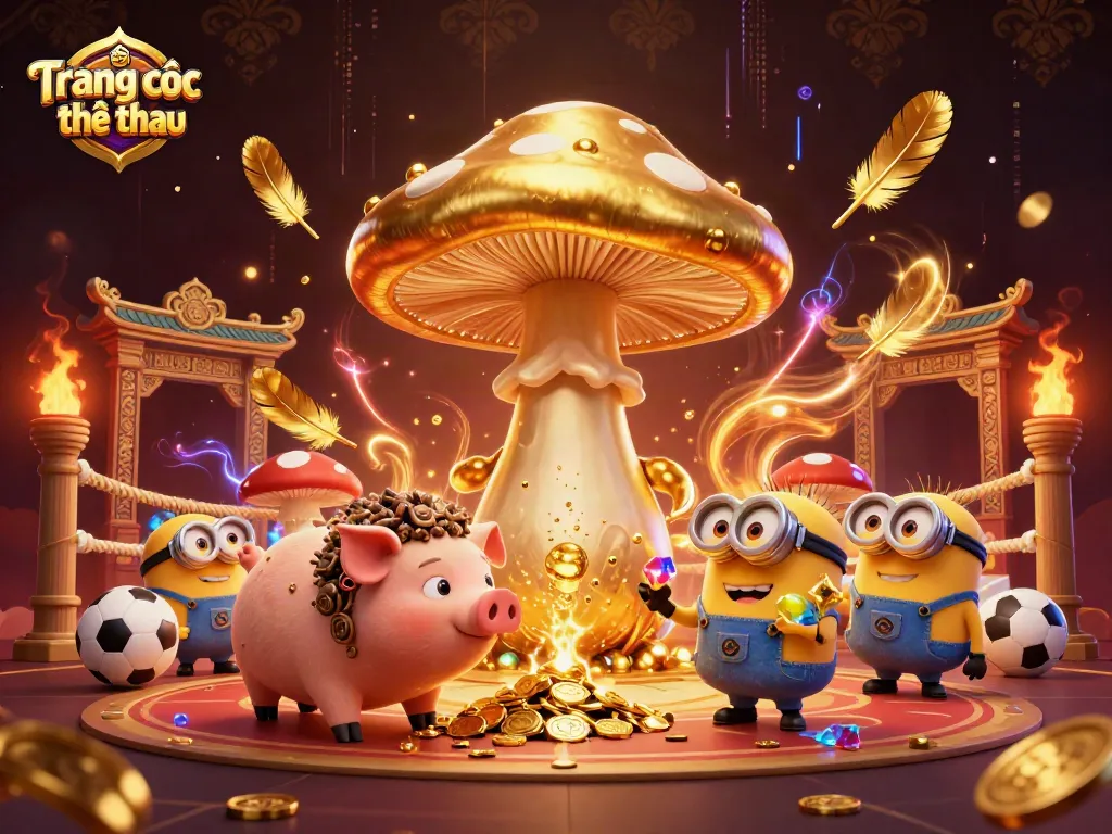Experience Trang cá cược thể thao with a golden wizard, sports elements, and dynamic treasures.