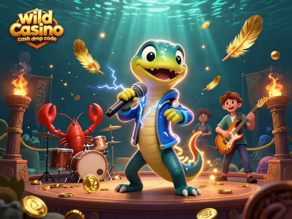 Claim your wild casino cash drop code and win with vibrant underwater casino characters.