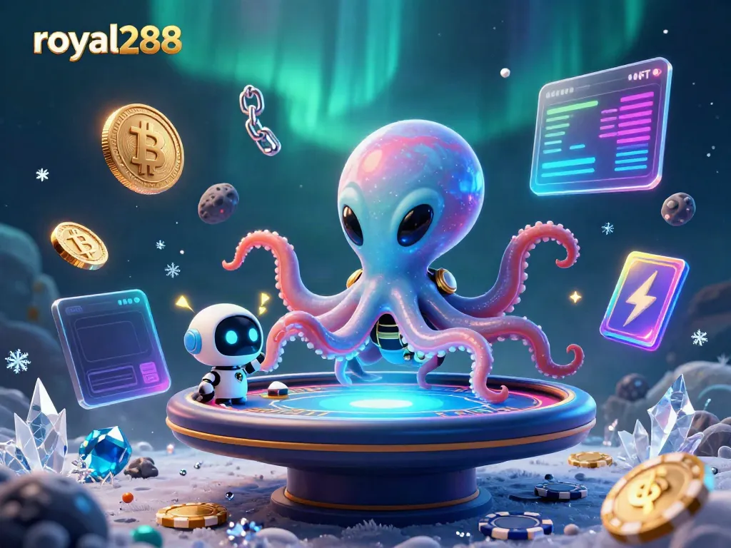 Pengalaman bermain royal288 dengan alien dan chip poker asteroid berputar, menikmati permainan kasino langsung.
