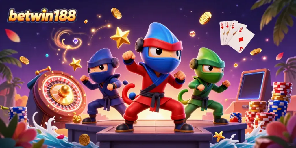 Permainan kasino berenergi di betwin188 dengan trio ninja kadal beraksi.