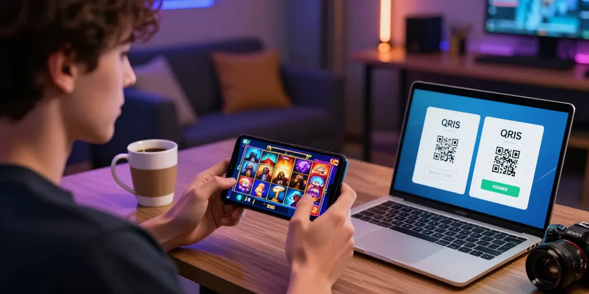 Dynamic gaming moment at https://www.fridacamden.co.uk/ showcasing mobile slot game excitement with QRIS payments.
