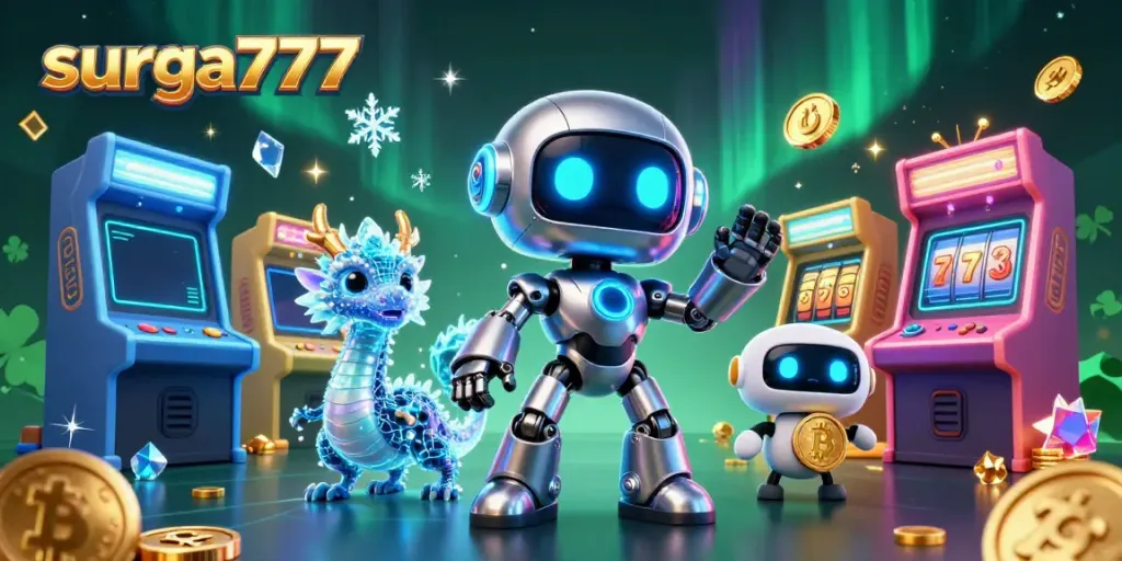 Experience the excitement of surga777 slot games with immersive 3D characters and vibrant casino motifs.