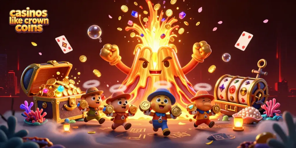 Enjoy casinos like crown coins with a lively eruption of treasure and vibrant gaming elements.