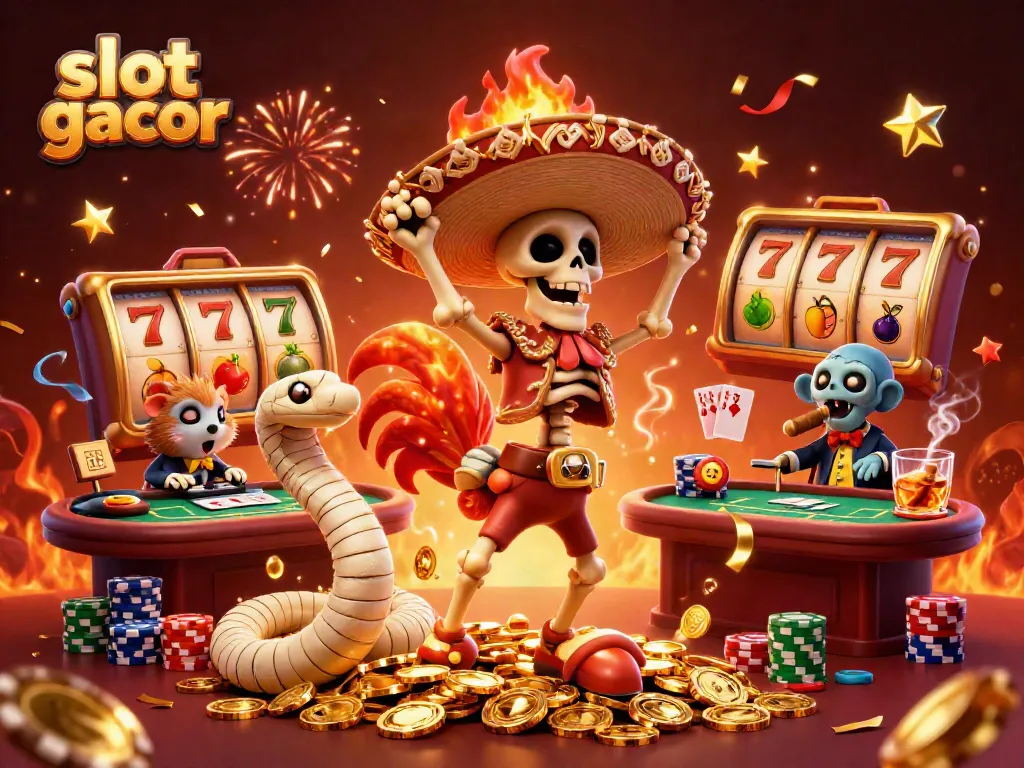 Slot gacor menunjukkan keseruan permainan dengan karakter kartun memasuki kejayaan judi di dunia digital.