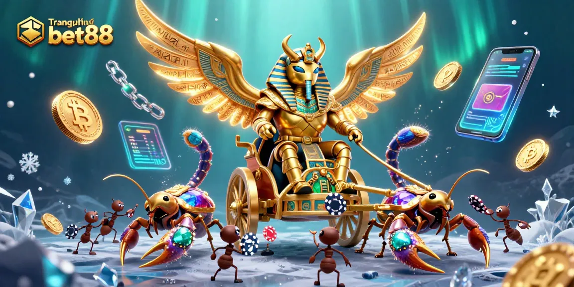 Experience winning strategies at Trang chủ bet88 with this vibrant casino-themed illustration featuring gaming elements.